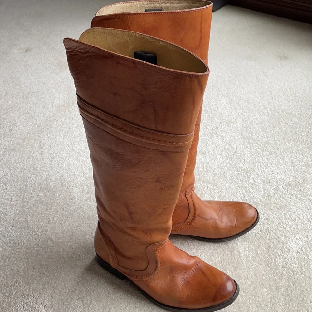 FRYE Melissa Trapunto Tall Boots sz 7 - Picture 1 of 16